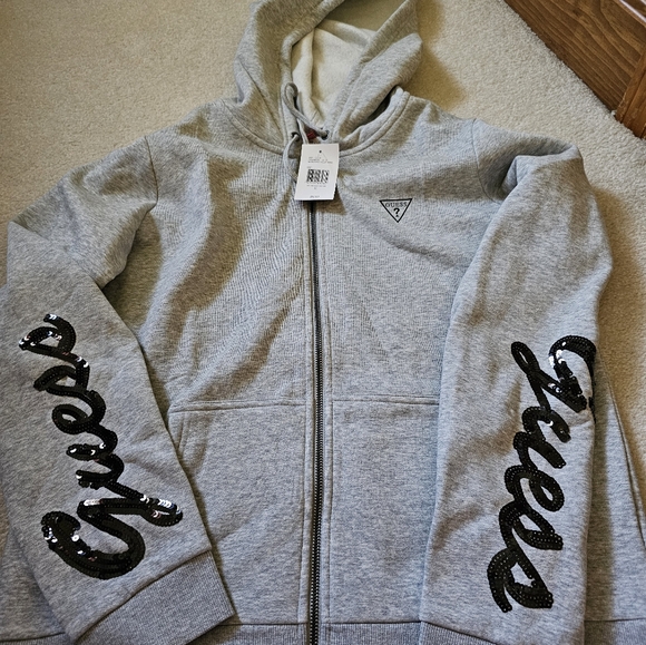 Guess fleece jacket with hood - Picture 2 of 2